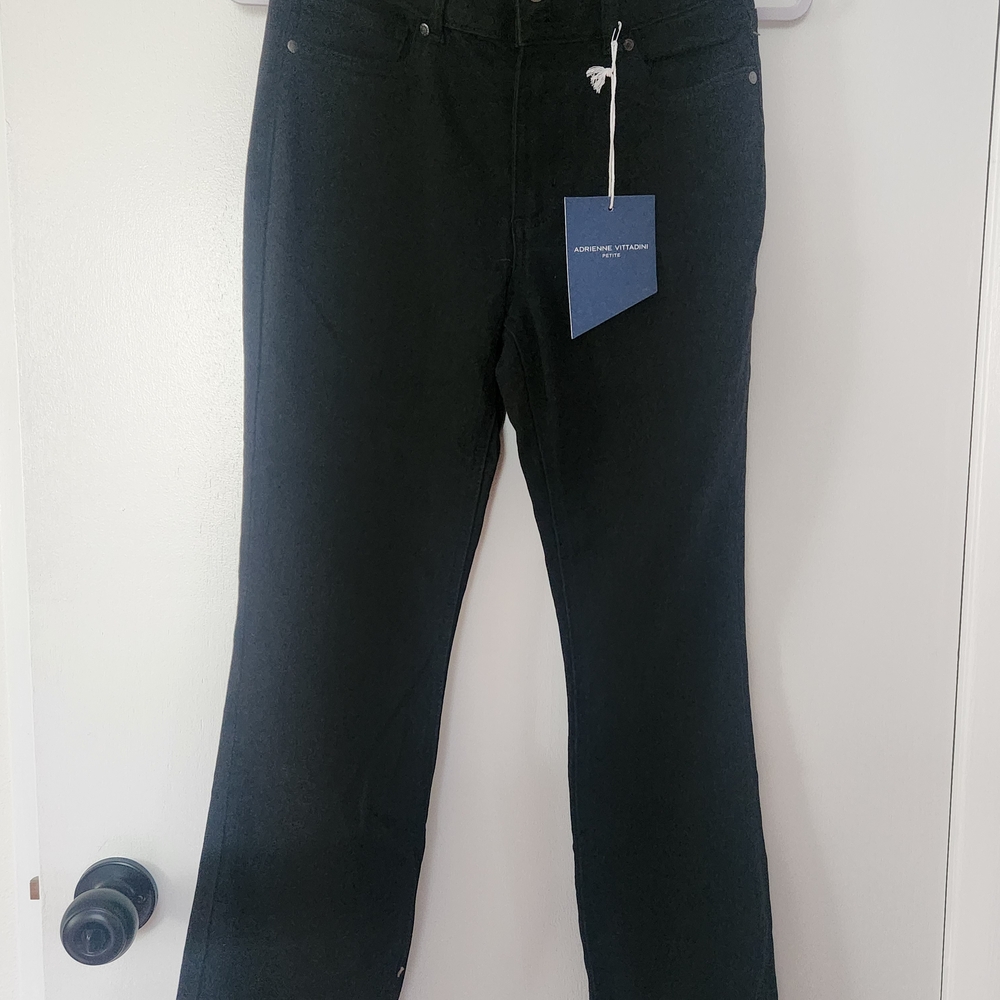 Adrienne Vittadini Black Flare Jeans
